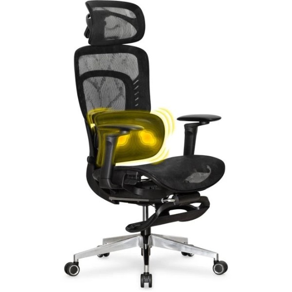 Фото - Кресло офисное Mealux M10 Air Massage Black (HF-M10 M/BB)